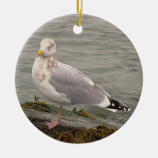 Décoration En Céramique Seagull Photo Ornament