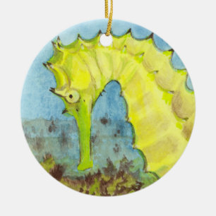 Décoration En Céramique Seahorse
