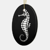 Décoration En Céramique Seahorse White (Gauche)