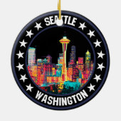 Décoration En Céramique Seattle (Dos)