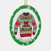 Décoration En Céramique Second Place Ugly Sweater Winner Christmas (Droite)