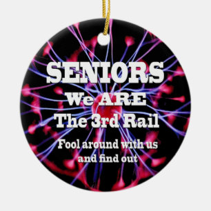 Décoration En Céramique Seniors Nous Sommes Le Troisième Rail