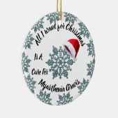 Décoration En Céramique Sensibilisation à Myasthenia Gravis (Droite)