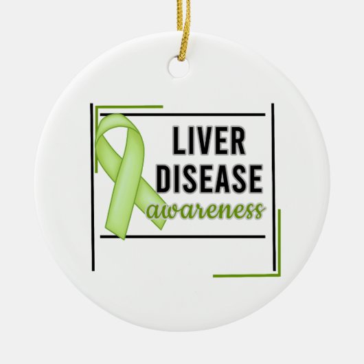 Décoration En Céramique Sensibilisation aux maladies du foie (Devant)