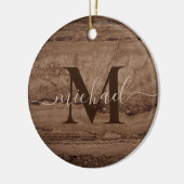 Décoration En Céramique Sepia noir brun tan Granite pierre (Gauche)