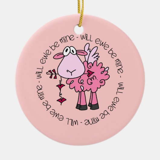 Décoration En Céramique Seras-Tu À Moi Valentine ? (Devant)