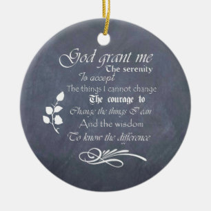 Décoration En Céramique Sérénité prière cadeau chalkboard rétro