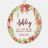 Décoration En Céramique Serez-vous ma servante d'honneur ? | Proposition d (Gauche)