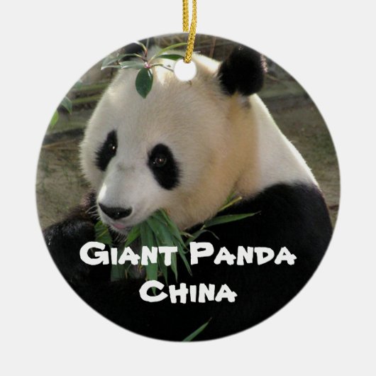 Décoration En Céramique Série des espèces en péril Panda géant (Devant)