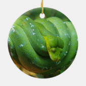 Décoration En Céramique Serpent Python à arbre vert (Dos)