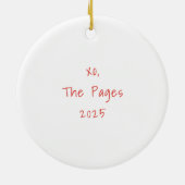 Décoration En Céramique Serre d'huître avec ruban plaqué Personnalisé (Dos)