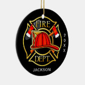 Décoration En Céramique Service des incendies Noël (Droite)