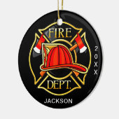 Décoration En Céramique Service des incendies Noël (Gauche)