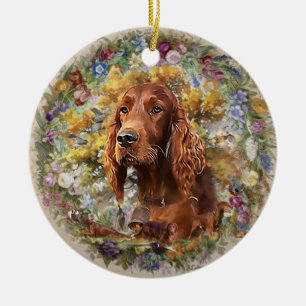 Décoration En Céramique Setter irlandais - Oiseau Dog Ultimate Upland
