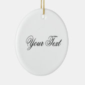 Décoration En Céramique SEULEMENT COULEUR/blanc + votre texte (Droite)