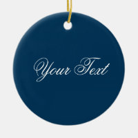 SEULEMENT COULEUR / bleu foncé + votre texte
