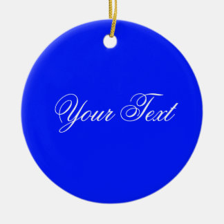 Décoration En Céramique SEULEMENT COULEUR / bleu royal + votre texte