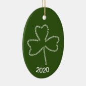 Décoration En Céramique Shamrock de texte comptable (Droite)