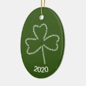 Décoration En Céramique Shamrock de texte comptable (Gauche)