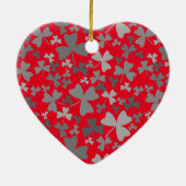 Décoration En Céramique Shamrock gris (Dos)