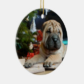 Décoration En Céramique Shar Pei Noël (Droite)