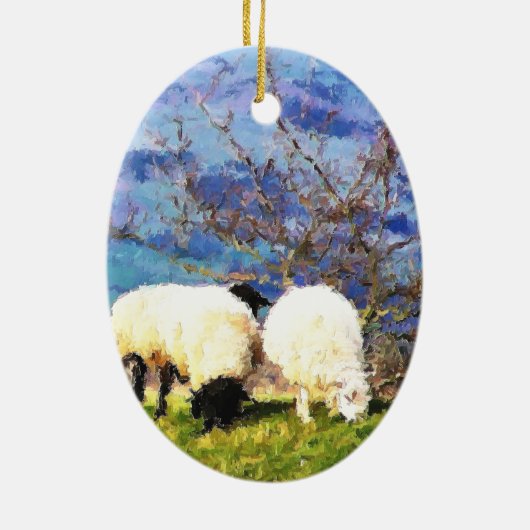 DÉCORATION EN CÉRAMIQUE SHEEP (Dos)