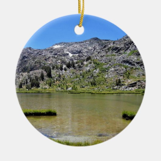 Décoration En Céramique Shell Lake, Tioga Pass, (Devant)