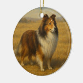 Décoration En Céramique Shetland Sheepdog (Gauche)