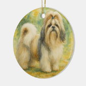 Décoration En Céramique Shih Tzu (Gauche)