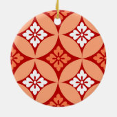 Décoration En Céramique Shippo avec Motif Fleur, Mandarin Orange (Dos)