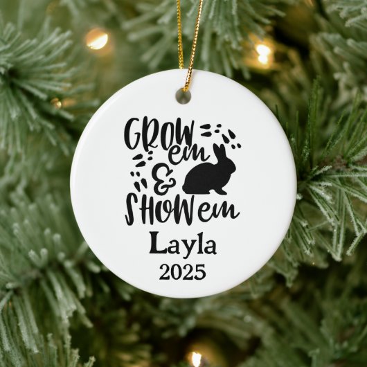 Décoration En Céramique Show Rabbit 4H Ornament (Arbre)