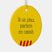Décoration En Céramique Si Us Plau, Parla'm en Català (Droite)