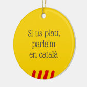 Décoration En Céramique Si Us Plau, Parla'm en Català (Gauche)
