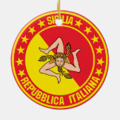 Décoration En Céramique Sicilia (Dos)