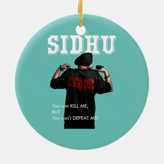 Décoration En Céramique Sidhu Moosewala Desi Merch Punjabi Pullover (Dos)