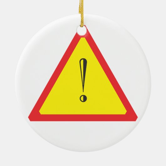 Décoration En Céramique Signal d'attention (Dos)