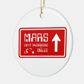 Décoration En Céramique Signal routier de Mars (Gauche)