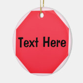 Décoration En Céramique SIGNE D'ARRÊT Personnalisé Emoji (Gauche)