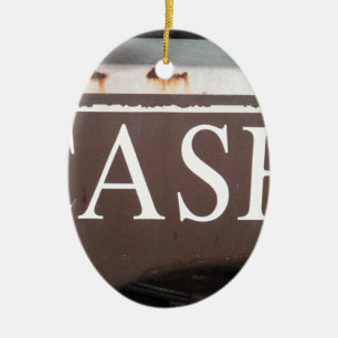 Décoration En Céramique SIGNE DE VOITURE Vintage Camion CASH