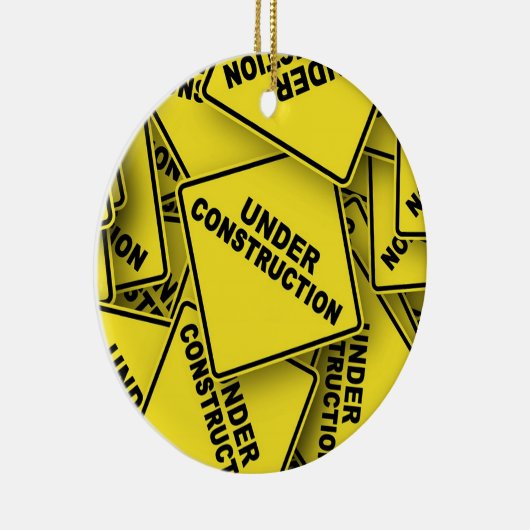 Décoration En Céramique Signes de construction en cours (Droite)