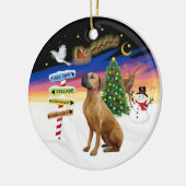 Décoration En Céramique Signes de Noël - Rhodeis Ridgeback (Gauche)