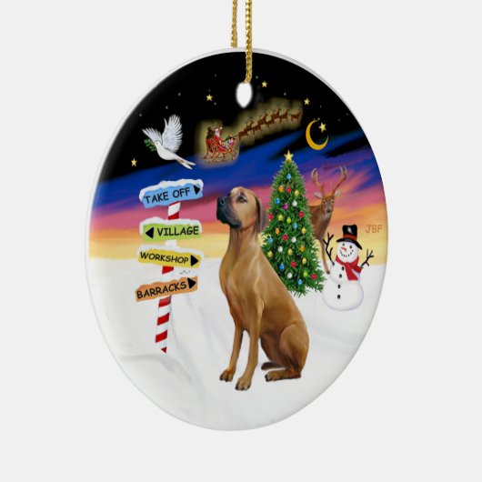 Décoration En Céramique Signes de Noël - Rhodeis Ridgeback (Droite)