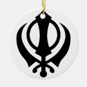 Décoration En Céramique Sikh Khanda (Devant)