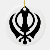 Décoration En Céramique Sikh Khanda (Dos)