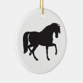 Décoration En Céramique Silhouette du cheval (Droite)