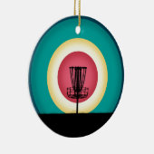 Décoration En Céramique Silhouette du panier de golf de disque (Droite)