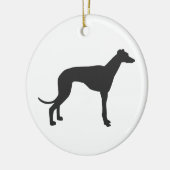 Décoration En Céramique Silhouette grecque italienne en noir (Gauche)