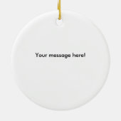 Décoration En Céramique Silhouette noire d'horizon - amour d'I mon GTR (Dos)