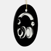 Décoration En Céramique Silhouette pour casque noir et blanc (Droite)