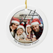 Décoration En Céramique Simple Black Joyer Photo de Noël (Dos)